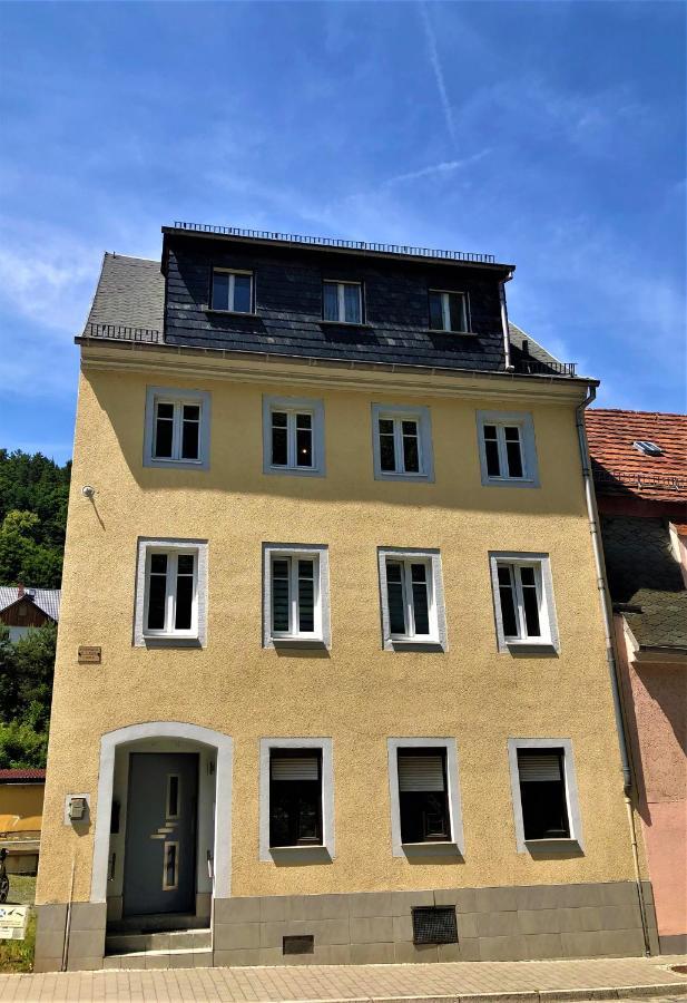 Sandstein-Ferien, Kamin, Fewo "Wanderfalke", Zentral & Ruhig, Terrasse, Saechs Schweiz Königstein an der Elbe Eksteriør bilde